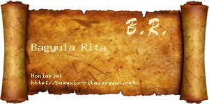 Bagyula Rita névjegykártya